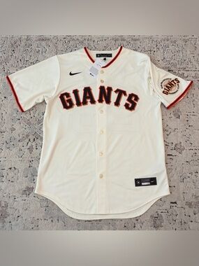 Nike San Francisco Giants Cream Buster Posey #28 Baseball MLB Jersey Men's Sz: M
